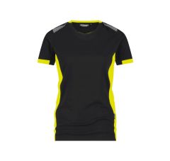 TAMPICO WOMEN T-SHIRT VOOR DAMES ZWART FLUOGEEL COPES03